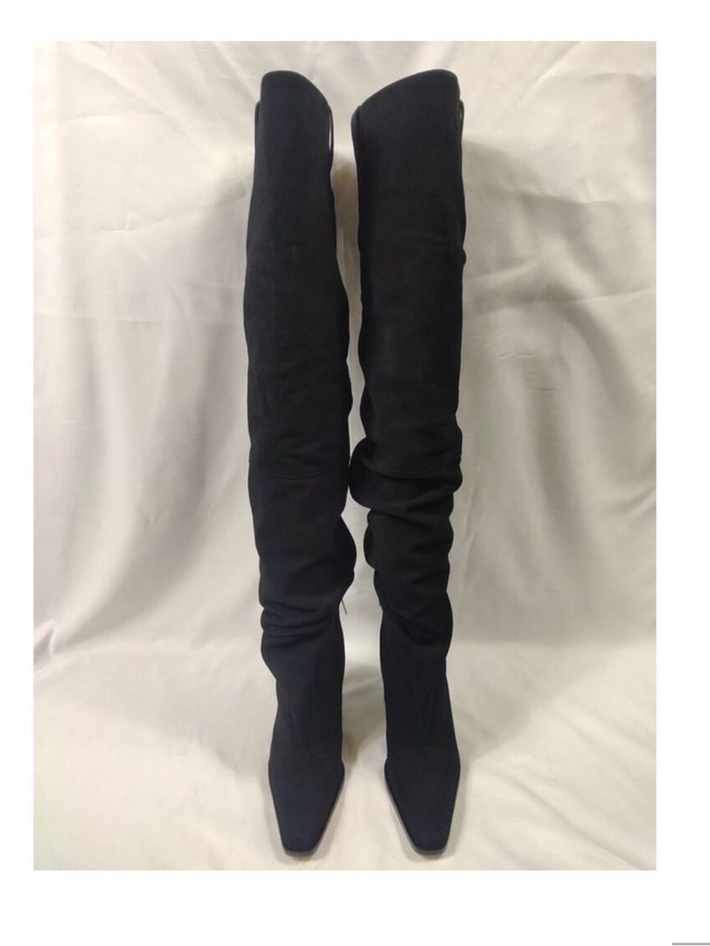 Michael Kors Noemie Over the
Knee Heeled Boots Black Shoes 8.5 - Picture 3 of 4
